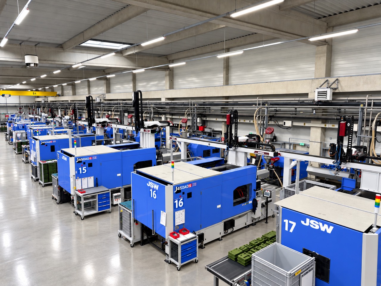 Spuitgietafdeling van Plastilys