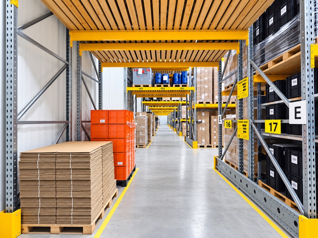 Opslagmagazijn van Plastilys